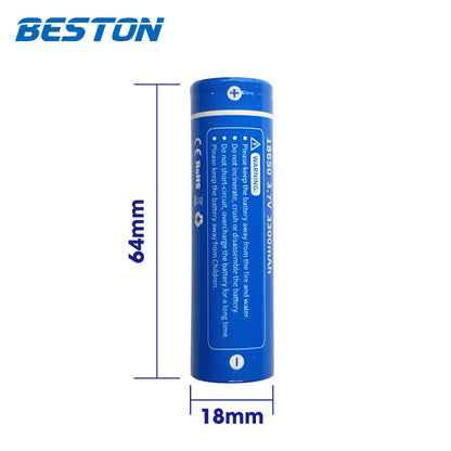 2粒裝 18650 Li-ion 充電池(平頭) 3300mAh 3.7V (10A)