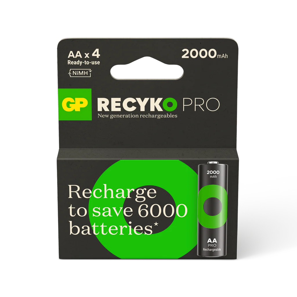 RECYKO PRO 綠再專業充 AA 2000mAh充電池 (4粒裝)